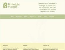 Tablet Screenshot of birthrightvictoria.org